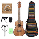 24'' Sapele Guitar 4 Strings Ukulele Instruments Professional for Beginners
