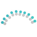 Pack of 10 Pieces Plastic Contact Lens Case Holder Container Soaking Storage Box Organizer