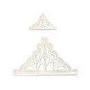 2 Pieces Crown Fondant Mold Cake Cutter Icing Cupcake Sugarcraft Decor Tool Molds