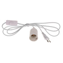 Edison Screw Plug In Light Kit E27 Inline Switch Lamp Holder Fitting Socket -EU Plug