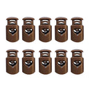 10 Pieces Plastic Barrel Shock Cord Rope Toggle End Lock Stopper Repalcement