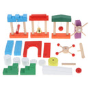 10 set Wooden Dominos Blocks Set, Kids Game Educational Play Building Toy, Domino Tile Racing Games Gift - Roadblock