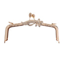 Gold Metal Arch Purse Bag Flower Frame Kiss Clasp Lock Clip Handle for DIY Craft