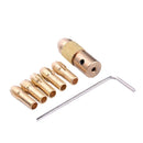 Set of 7Pcs 0.5-3mm 2.35mm Electrc Metal Drill Bit Collet Micro Twist Chuck