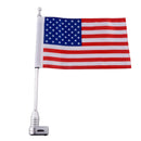 Motorcycle Flag Pole Mount and USA Flag ?Motorcycle Flagpole Mount for Honda Goldwing Yamaha VTX Etc ?Vivid Color?