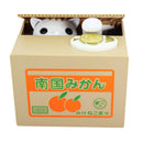 Cat Saving Box Cartoon Piggy Bank Steal Coin Bank Children Money Storage Box