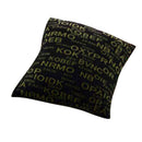 Fashionable Spandex Waist Cushion Cover Throw Pillowcase Home Bedroom Sofa Car Square Cushion Cover Letters Print Charms