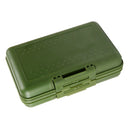 Army Green Waterproof 2-Sided Storage Case Fly Fishing Lure Spoon Hook Bait Tackle Box