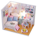DIY Handcraft Miniature Project Wooden Dolls House with Lights - Adalelle's Room