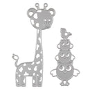 2 Pieces/Set Owl and Giraffe Metal Cutting Dies Stencil DIY Scrapbooking Embossing Album Paper Craft Decoration