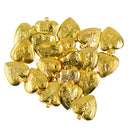 Pack of 20 Gold Heart Stamped with leaf and branch Charms Pendant for Necklace Bracelet DIY Jewelry Making