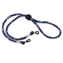 Generic Adjustable Elastic Cord Glasses Holder Antiskid Sport Neck Strap Blue Black