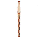 Vintage Wooden Rollerball Pen Gel Pen with Clip Portable Reusable Writing Tools for Student Stationery