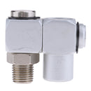 High Quality Aluminum 1/4" Air Hose Connector Adapter Joint Universal 360 Degree Swivel