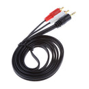 3.5mm to 2RCA Audio Auxiliary Aux Stereo Y Splitter Cable Cord for PC 5ft