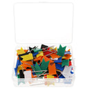 100 Piece Flag Push Pins Marker Marking Pins Thumbtack for Notice Cork Board Map 35mm