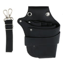Pro Barber & Salon PU Leather Holster - Holder for Haircutting Scissors/Shears, Clippers, Styling Combs and other Salon Tools Case Black