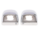 Pair Rear Bumper License Plate Lights Lens Cover For 99-07 SILVERADO SIERRA