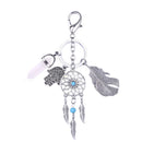 Creative Pink Quartz Dreamcatcher Charm Keyring Keychain Birthday Xmas Gift