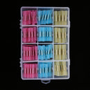 180 Pieces 3 Color Coded Heat Shrink Wire Wrap Cable Sleeving Tubing with Storage Box