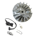 Flywheel & Ignition Coil with Wires & Spark Plug for Husqvarna 340, 345, 346, 346XP, 350, 351, 353, 357, 357xp, 359, 362, 365, 365 Chainsaw