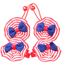 Set OF 4PCS Girls Cute Ribbon Bowknot Design Hair Clips Band Party Cosplay Fancy Dress Photography Props