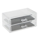 2 Layer Acrylic Makeup Jewelry Cosmetic Organizer Beauty Nails Manicure Tools Set Organizer Drawers