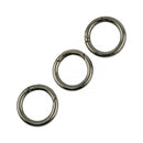 3 Pieces Round Snap Hooks Clip Handbag Purse Shoulder Strap Spring Loaded Clasp Keyring Buckle