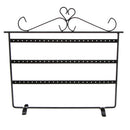 Vintage Black 3 Tiers Metal Earrings Display Stand Jewelry Holder Organizer