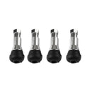 4 Pieces Car Truck 20008 46mm Length Straight Metal Tubeless Tire Valve Stem Kits Chrome
