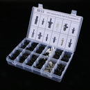 350 Piece Automotive Plastic Push Pin Rivet Trim Clip Panel Body Interior Assortment with Storage Box