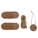 50pcs Thank You For Celebrating With Us Kraft Paper Hanging Gift Tag Labels
