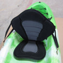 Black Padded Fishing Boat Kayak Seat + Detachable Back Bag Canoe Back Rest