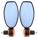 1Pair Universal Motorcycle ATV Rear View Side Mirror Scooter Moped With Blue Lens