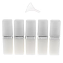 5 Pieces 15ml Protable Bottles Shampoo Empty Lotion Container Pressed Pump Spray Bottle with Funnel