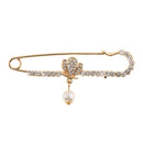 Hijab Large Strong Safety Pins with Pearl Tassel for Women Men's Clothing