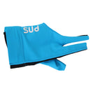 Professional Billiards Left Hand 3 Fingers Stretchable Gloves Snooker Pool Cue Shooters Glove Blue