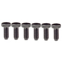 6 Pieces Guitar Saddles Bridge Hexagon Mounting Screw Kit for Electric Guitar Replacement Parts Black