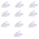 10 Pieces Earphone Headset Collar Durable Cuff Clip Holder Hook Loop White