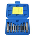 10 Pieces HSS Steel Broken Head Tap Remover Stripped Screw Tap Extractor Set with Case, M4 to M22, Anti-Rust