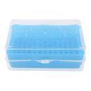Universal Lab 10ul Pipettor Pipette Tips 96-Position Box Holder Laboratory Supplies -Blue