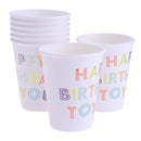 Pack of 8pcs Happy Birthday Deisgn Paper Cup Party Table Decoration
