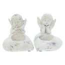Set of 2 Angels Praying Candlestick Holders 3.94inch Old Retro Style