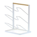 Chic Kitchen Storage Organizer Pot Cover Rack Stand 3-Tier Design Holder