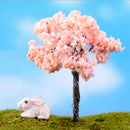 Pack of 5PCS Micro Landscape Decorations Mini Resin Ornament Garden DIY Tree Statue Home Garden Outdoor Decor Accessory