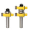 1/2" Shank Tongue and Groove Joint Router Bit Set Woodworking Cutting Tool