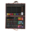82 Pieces Art Creativity Set Supplies in Wooden Case for Kids Drawing Painting