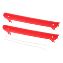 Rubber Bike Bicycle Chainstay Protectors Frame Chain Guard Nicks Scratches Preventor Red 220x22x25mm