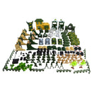 Plastic Action Figures Army Men Soldier Playset with Scaled Vehicles - 200 Pieces