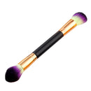 1pc Professional Double Ended Wooden Handle Makeup Cosmetic Brushes Contour Face Blush Eyeshadow Powder Foundation Tool